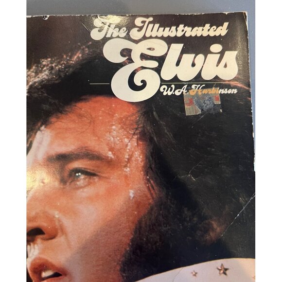 Vintage "Illustrated Elvis" Soft Cover Pict Book W.A Harbinson 1976 Rock N Roll - Picture 2 of 5